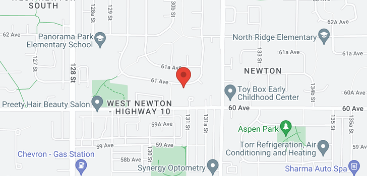 map of 13090 61 AVENUE